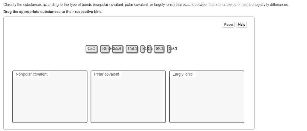 Properties of covalent bonds pogil