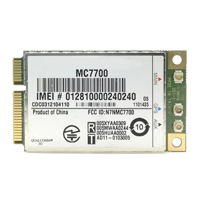 Pci 3g wwan 4g wlan hspa lte unlocked