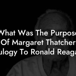 Margaret thatcher eulogy to ronald reagan rhetorical analysis